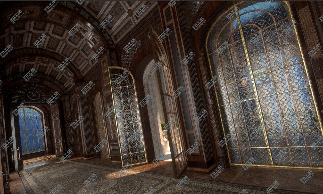images/goods_img/20210313/Conceptual Castle interior and internal courtyard Low Poly PBR Part 1 2 3D model/4.jpg